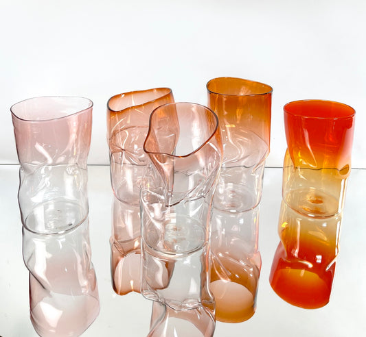 Slumped Vase Petite Ombre