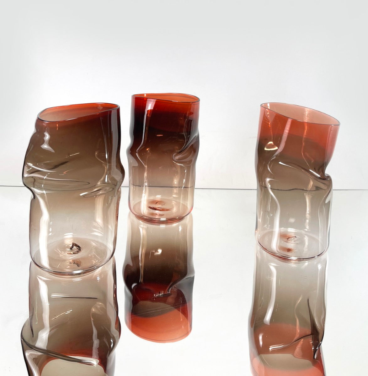 Slumped Vase Petite Ombre