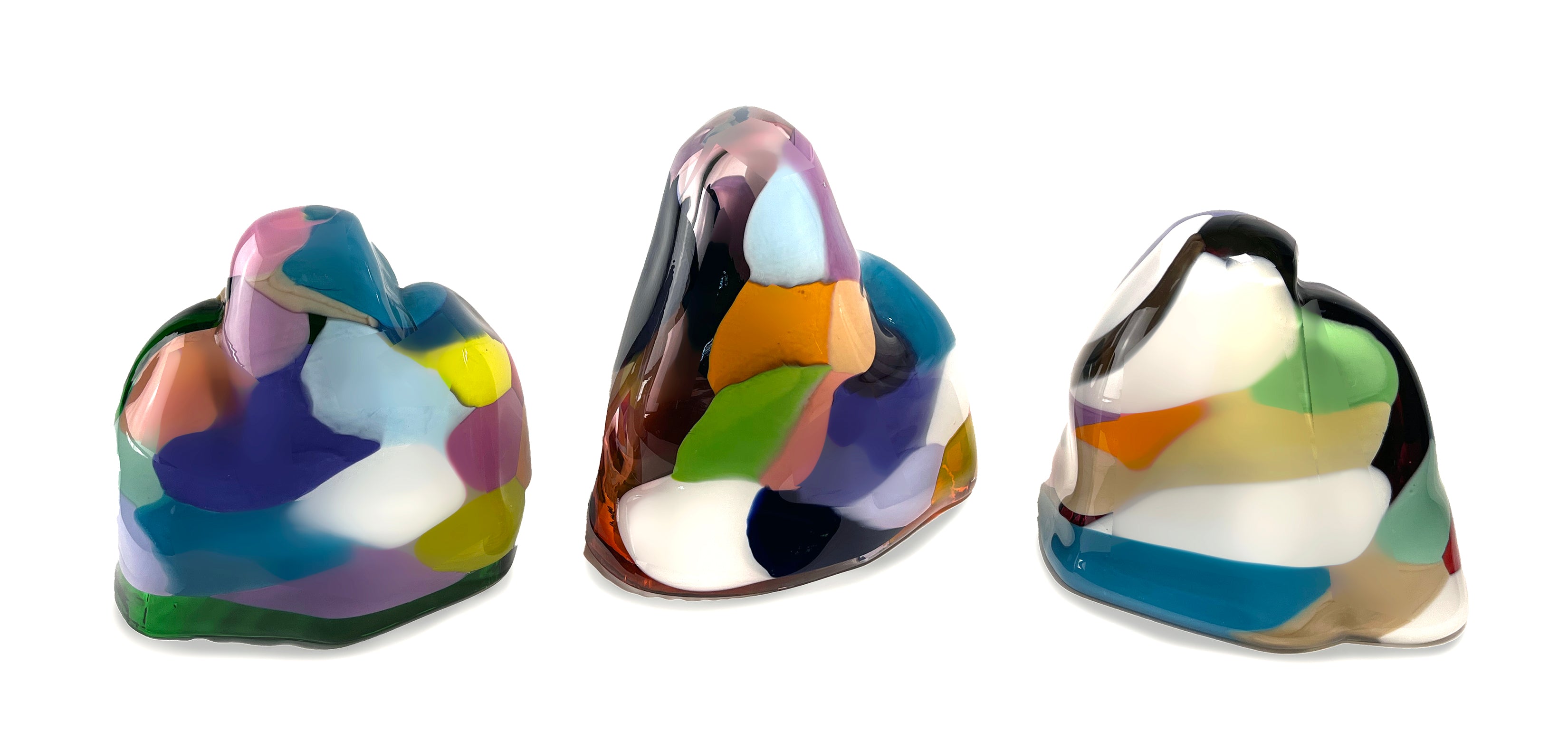 Topographical Hand-Blown Glass Art Sculpture | Aerial Landscape – ESQUE ...