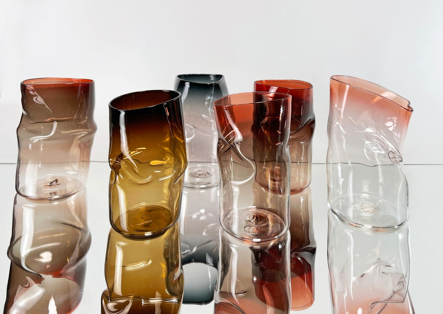 Slumped Vase Petite Ombre