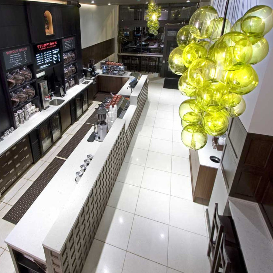 Custom Grape Cluster Lights in Stumptown Coffee Flagship