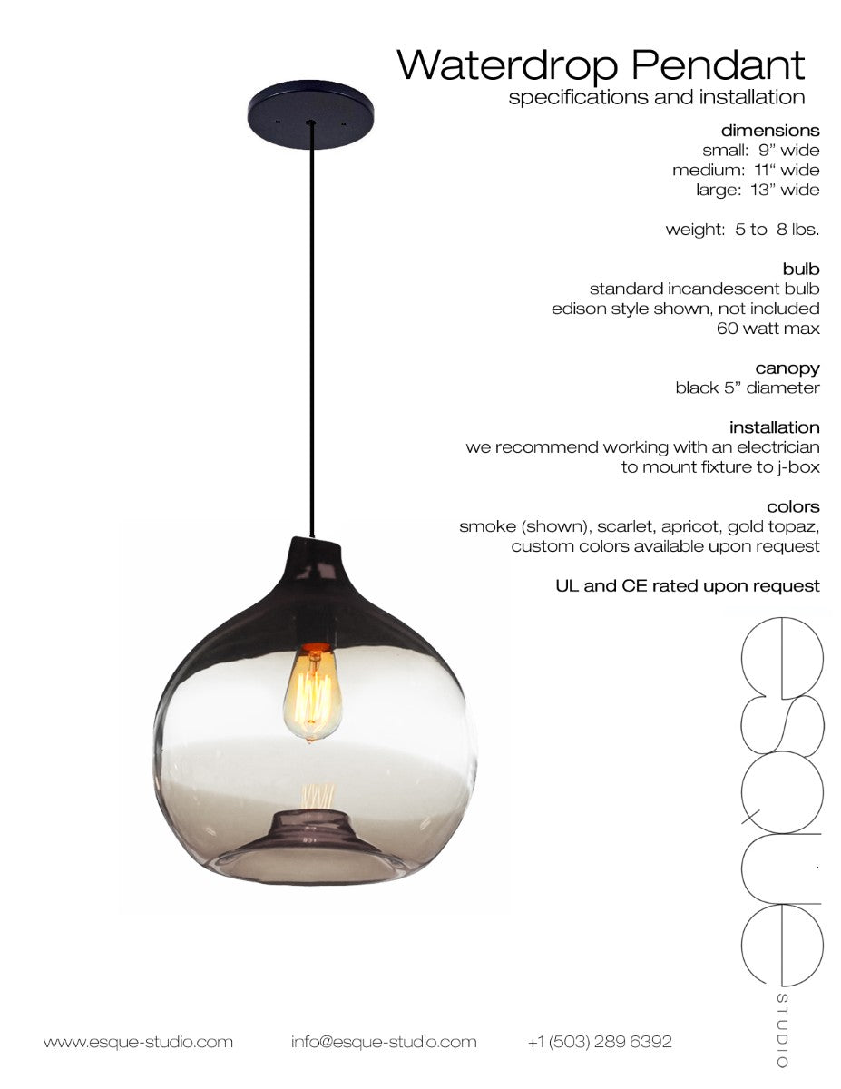 Waterdrop Pendant Light